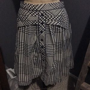 Anthropologie plaid skirt